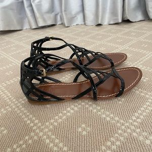 Tory Burch Patent Leather Gladiator Sandals